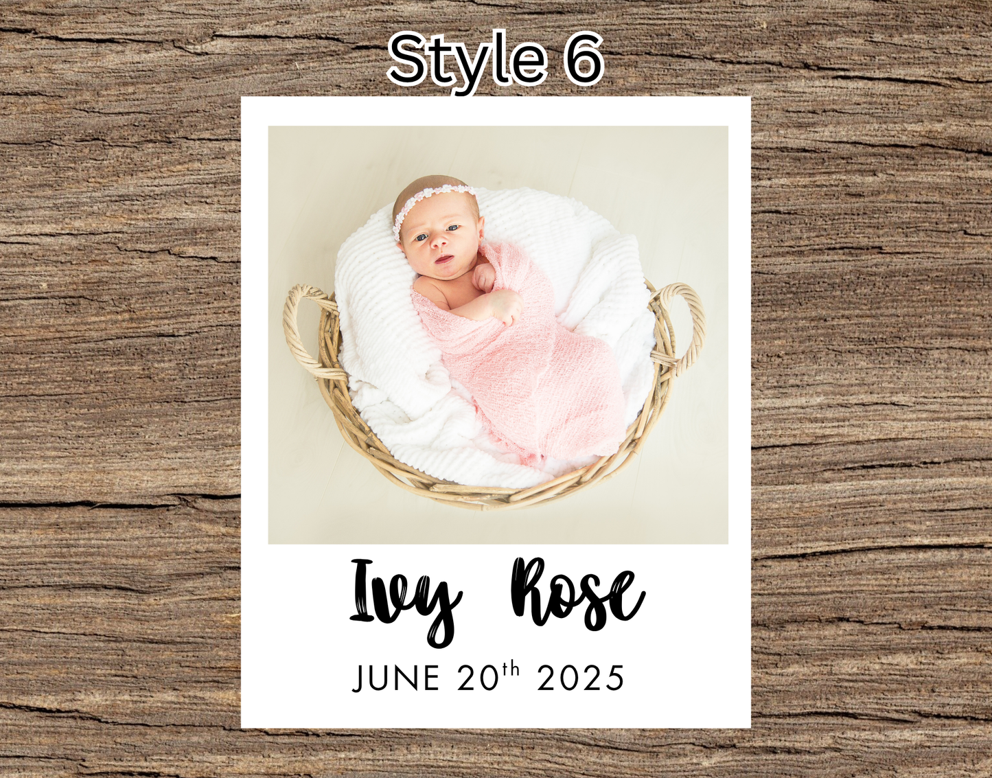 Birth Announcement Magnets (3.2 inch x 4 inch)