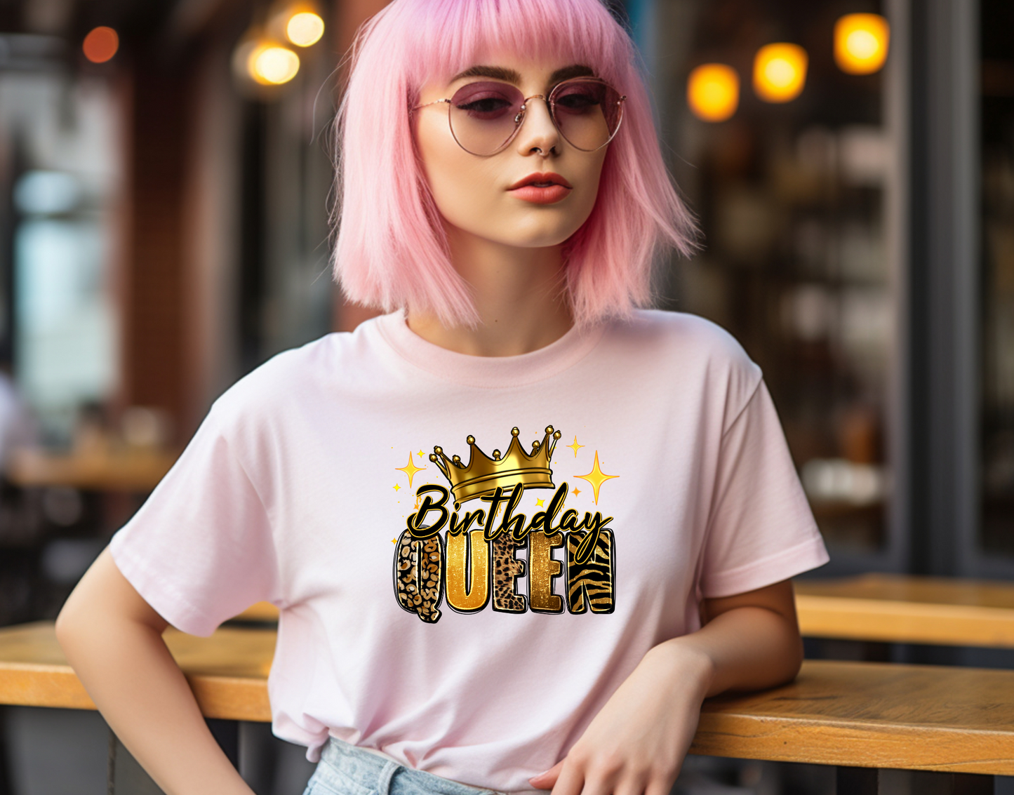 Birthday Queen Gold and Black DTF Transfer