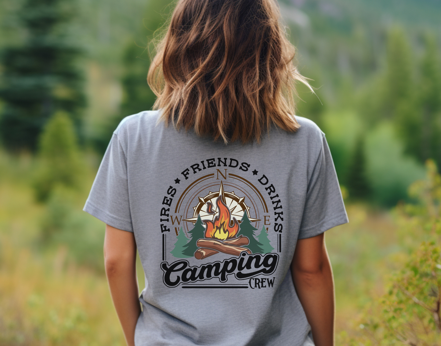 Camping Crew DTF Transfer