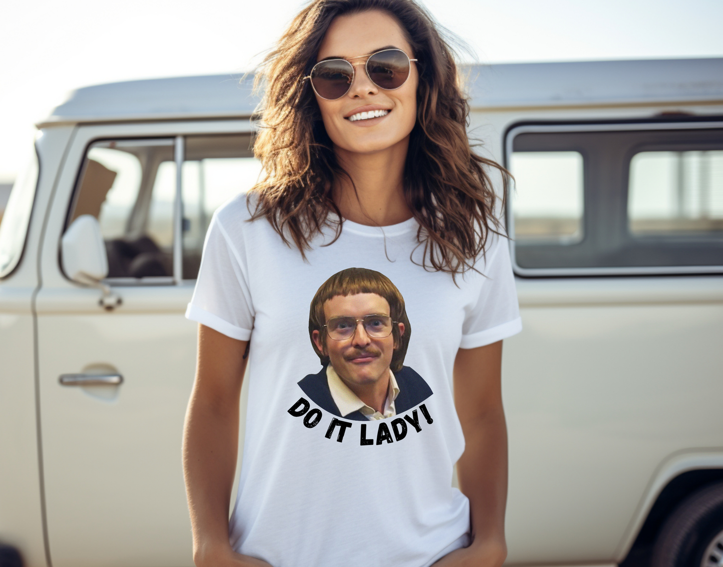 Do It Lady - Chit White T-shirt