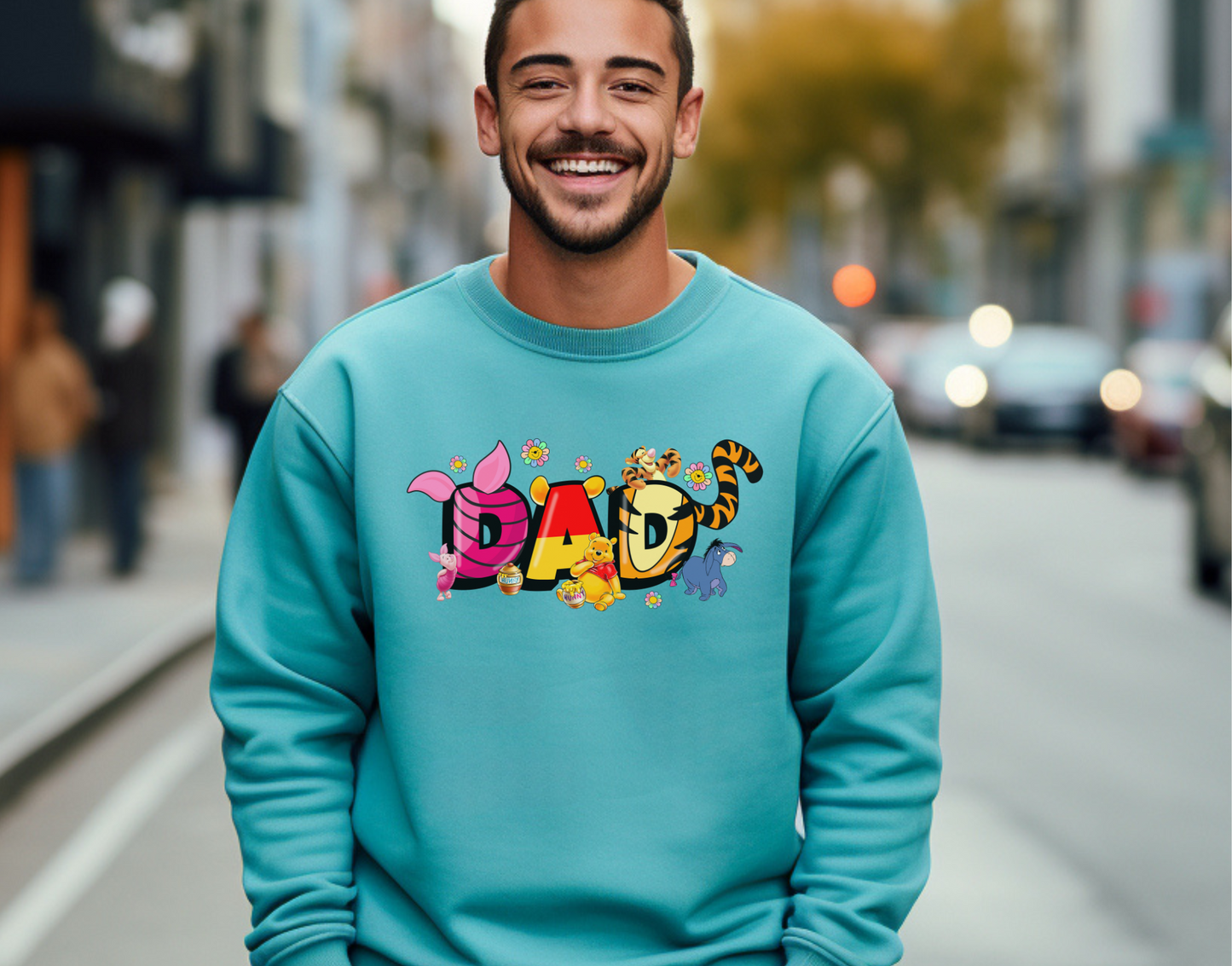 Dad Cute Bear DTF Transfer