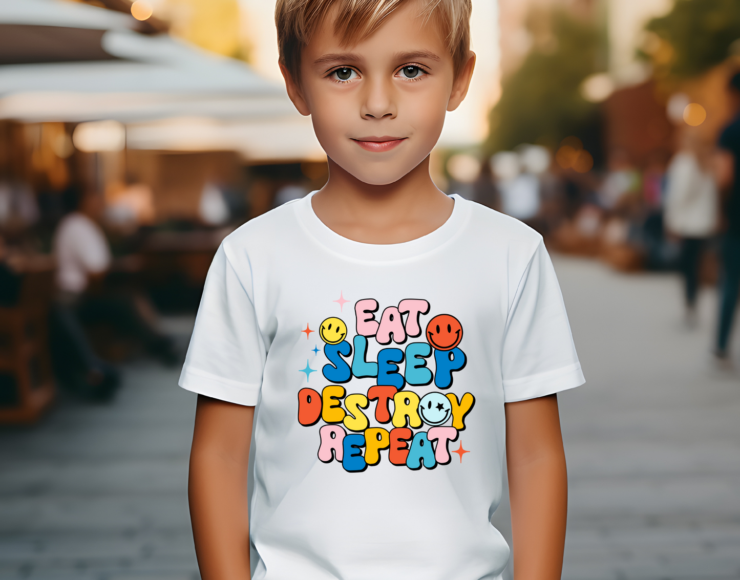 Eat Sleep Destroy Repeat DTF Transfer