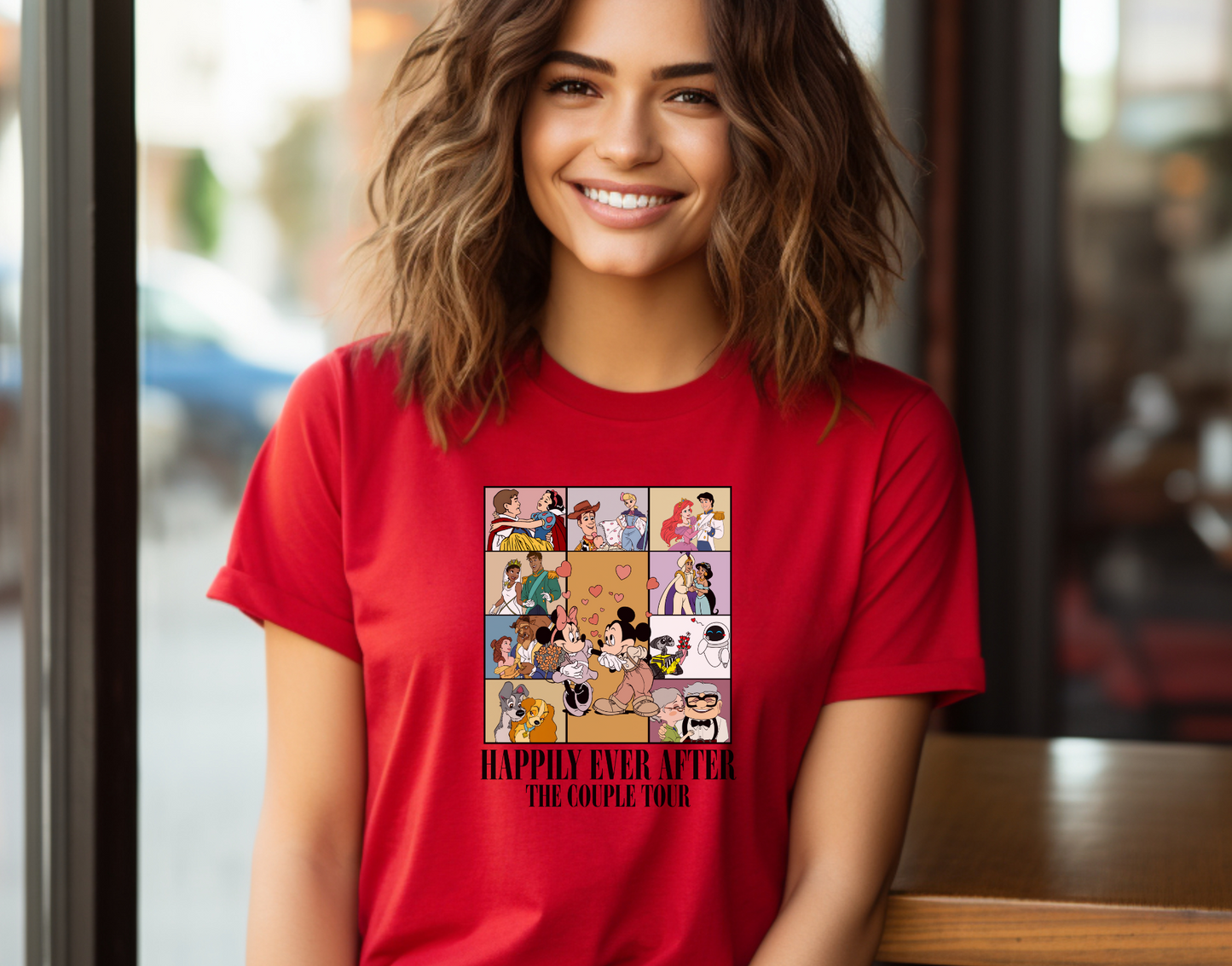Mickey Happily Ever After Couples Valentines DTF Transfer