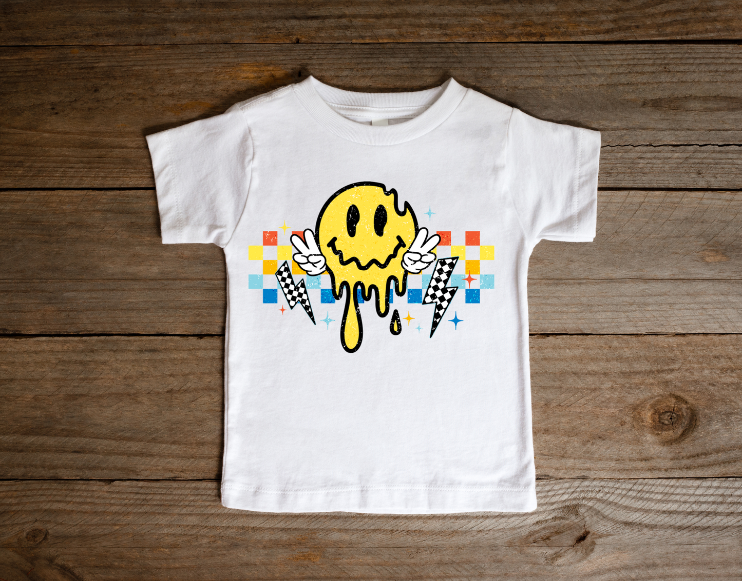 Happy Face Peace Sign Toddler DTF Transfer