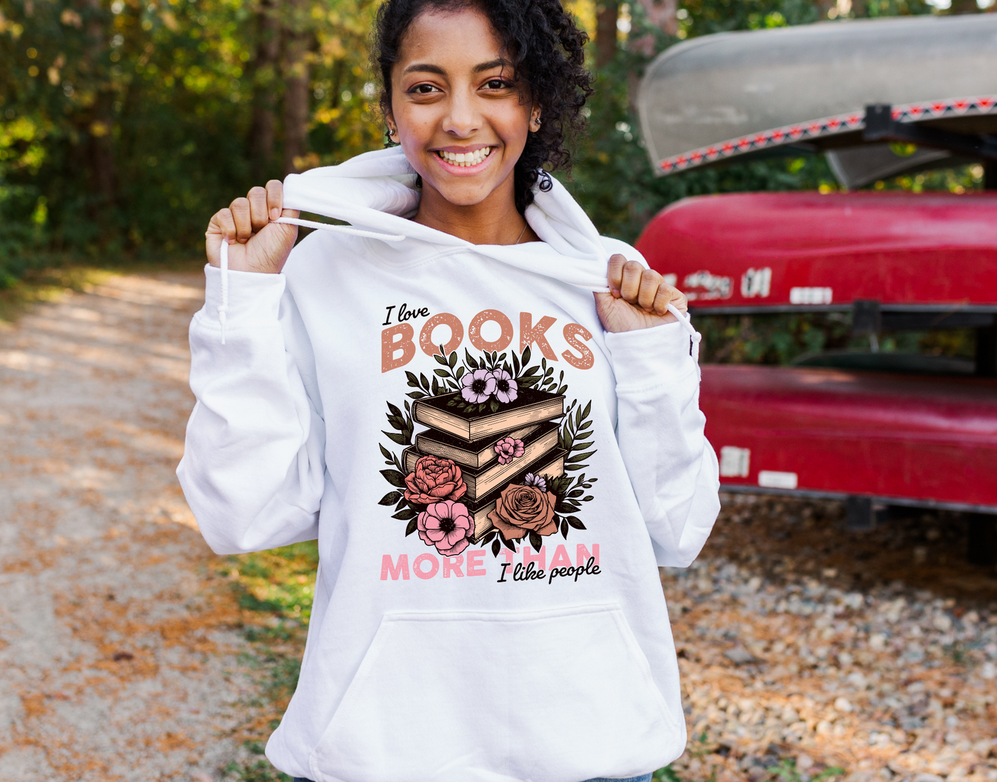 I Love Books More Than I Love People Muted Colors DTF Transfer