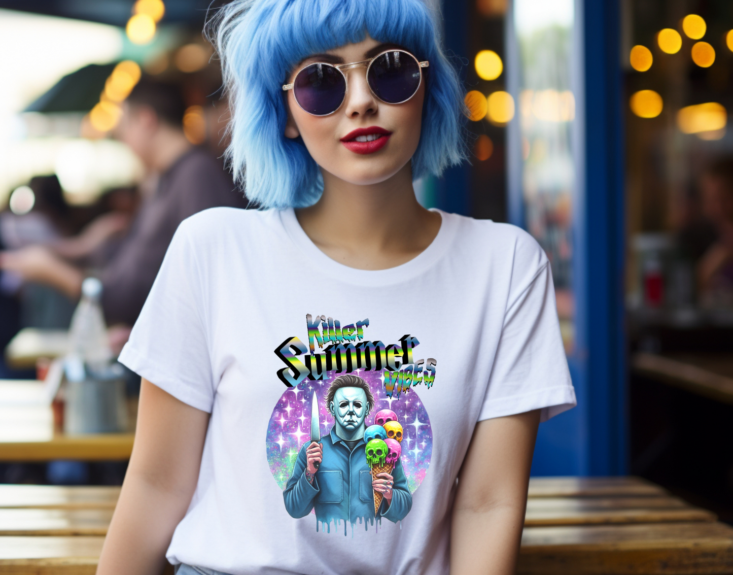 Killer Summer Vibes Michael Myers DTF Transfer