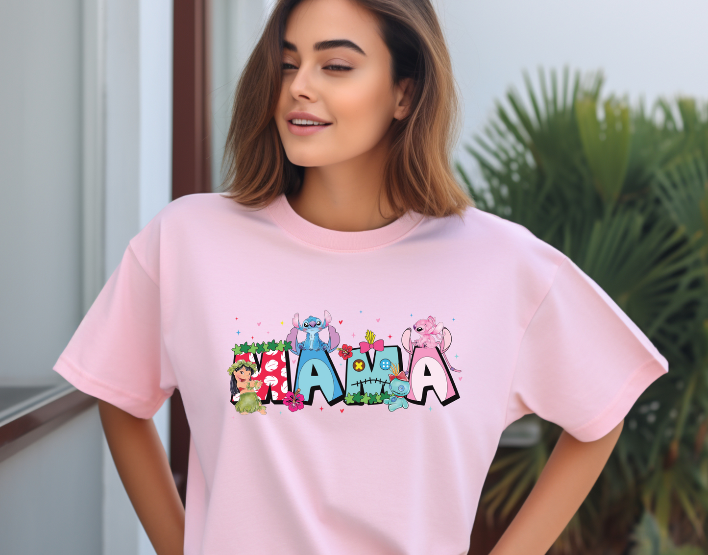Mama Lilo and Stitch DTF Transfer