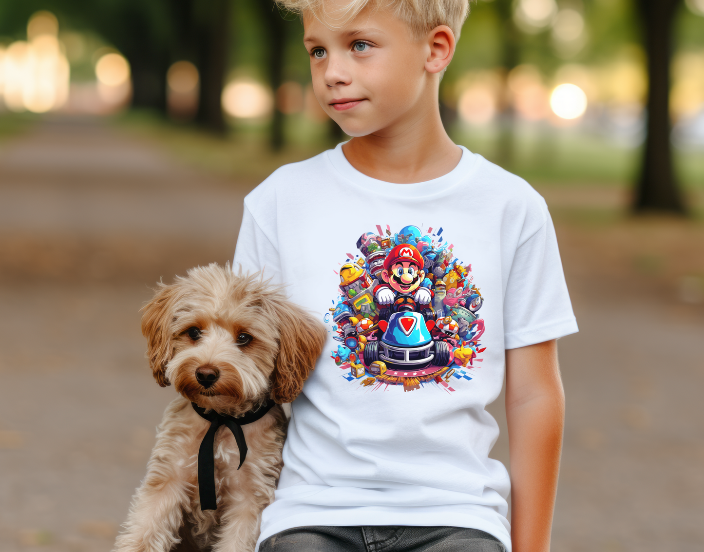 Mario Cart Kid/Youth DTF Transfer