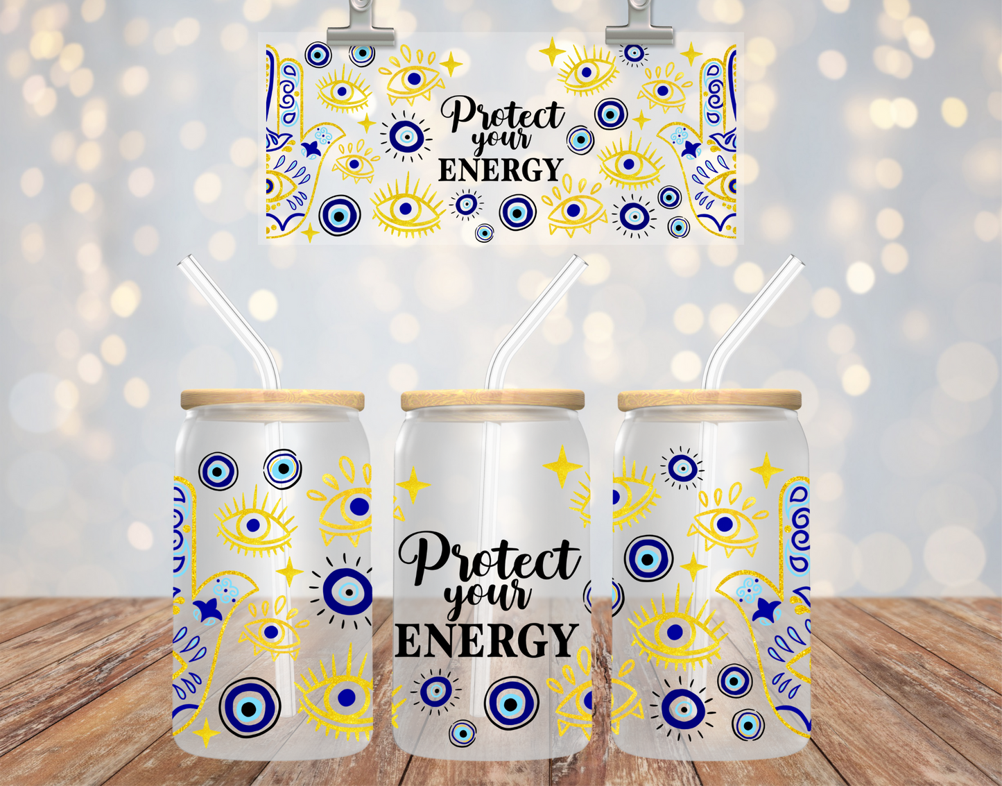 Protect Your Energy UV DTF Transfer