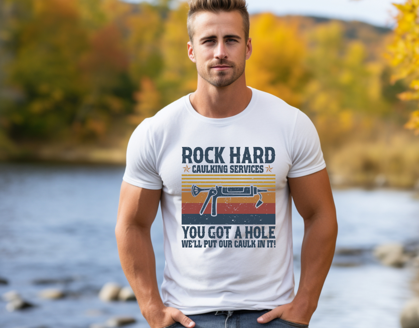 Rock Hard Caulking Services DTF Transfer