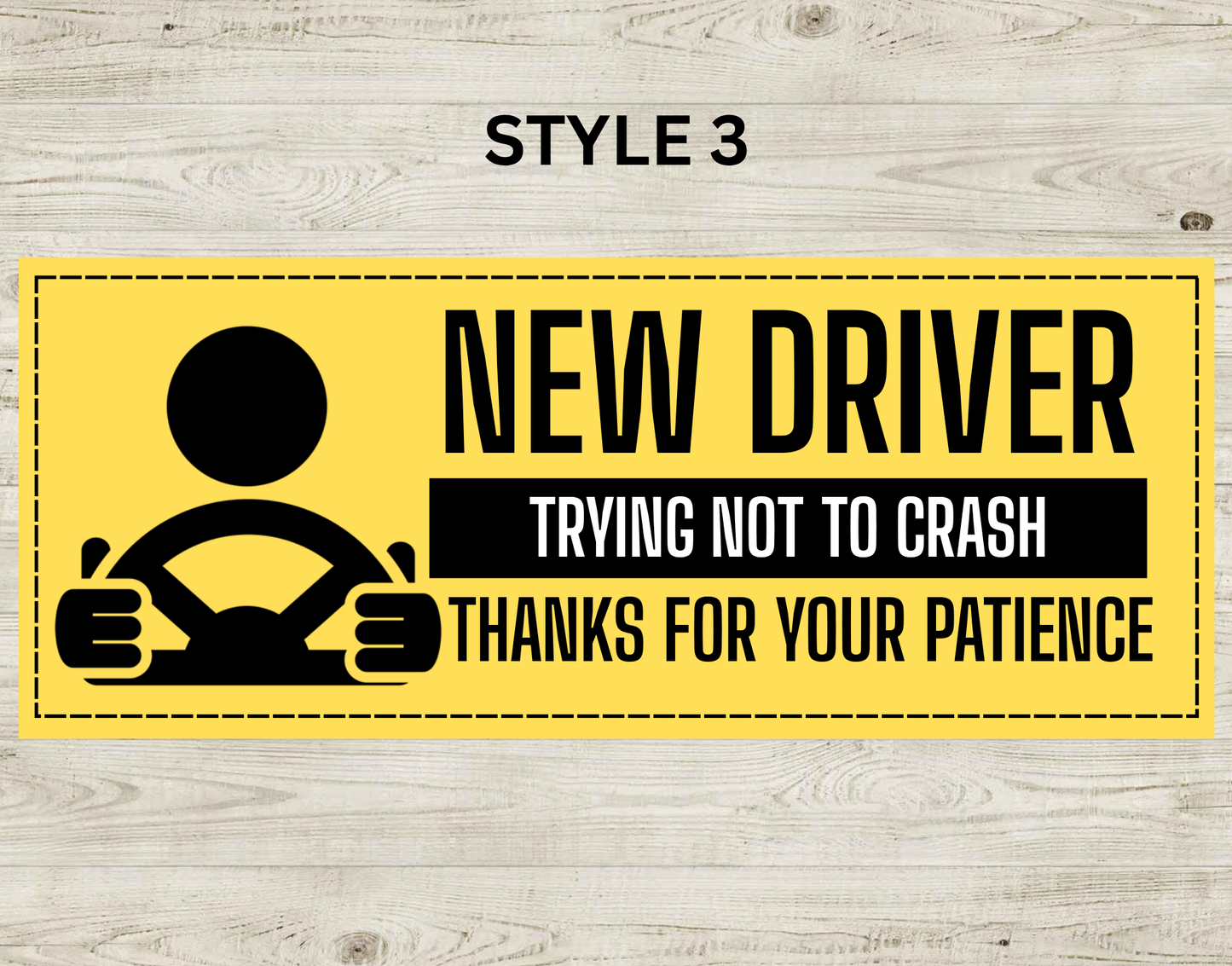 Yellow Student and New Driver Magnets