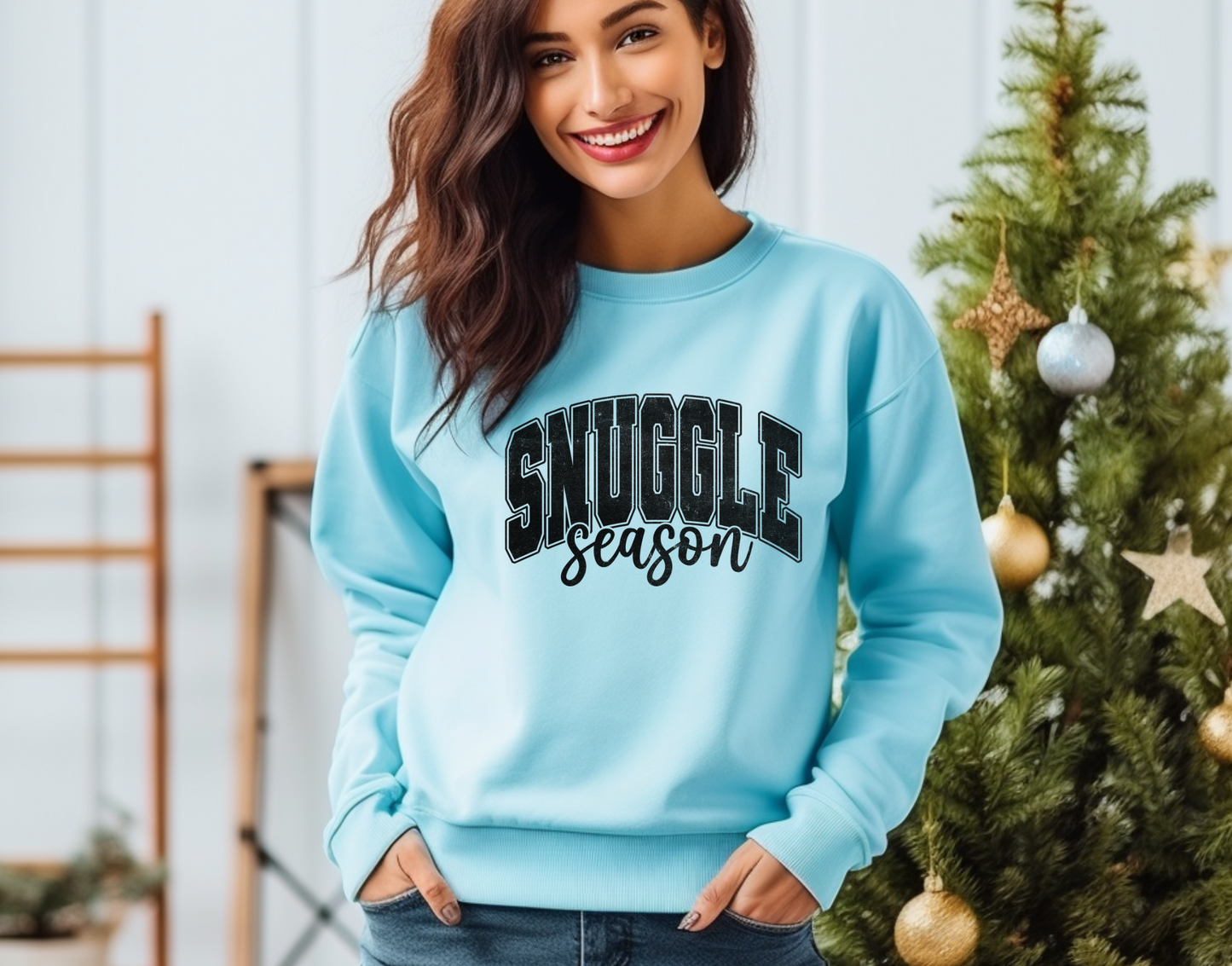 Snuggle Season Black DTF Transfer