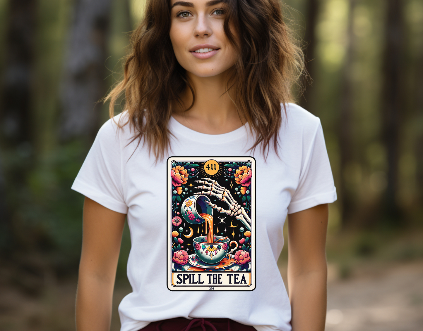 Spill The Tea Tarot DTF Transfer