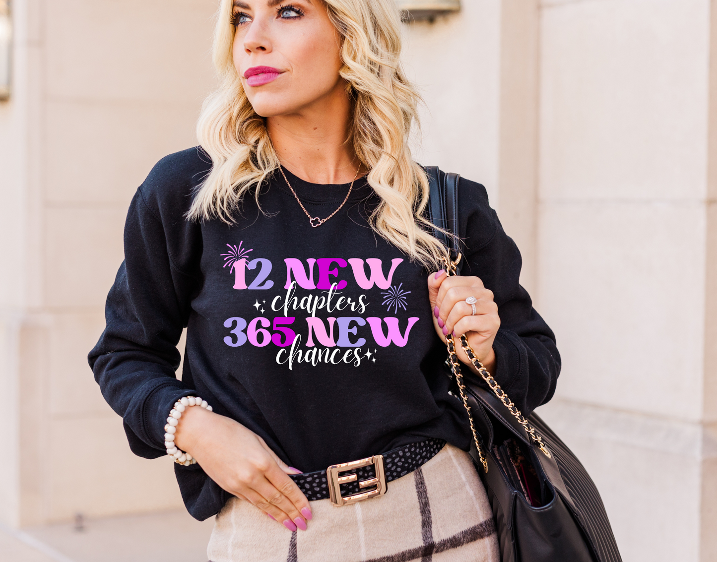 12 New Chapters 365 New Chances Pink Purple DTF Transfer