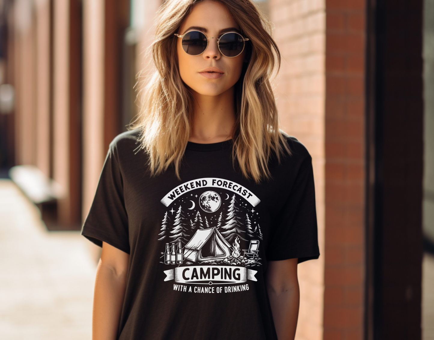 Weekend Forecast Camping With A Chance Of Drinking  DTF Transfer