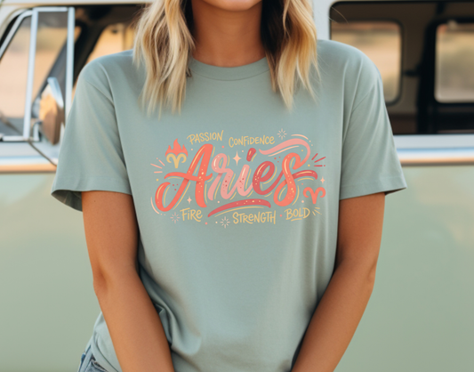 Aries Horoscope DTF Transfer