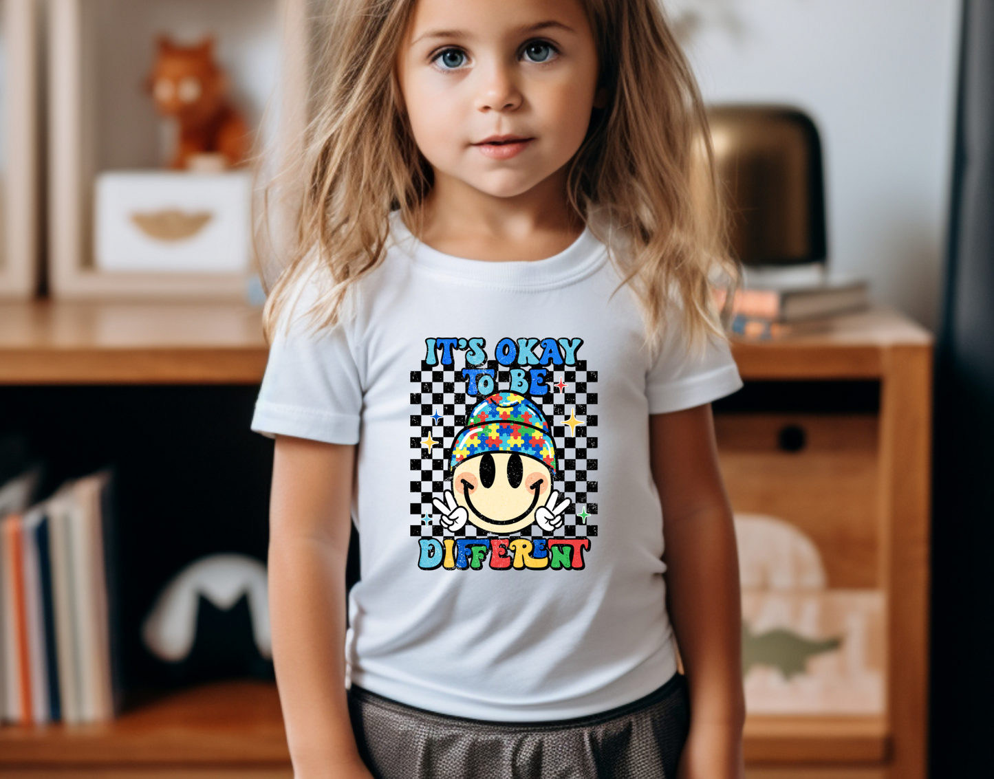 Autism It's Ok To Be Different Kids DTF Transfer