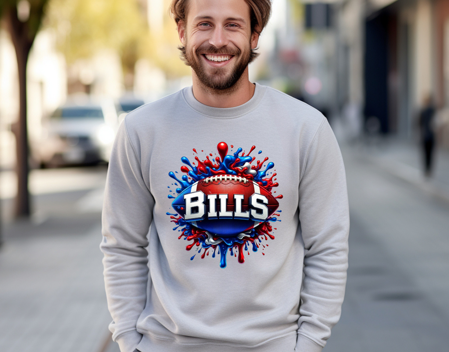 Bills Splash Football  DTF Transfer