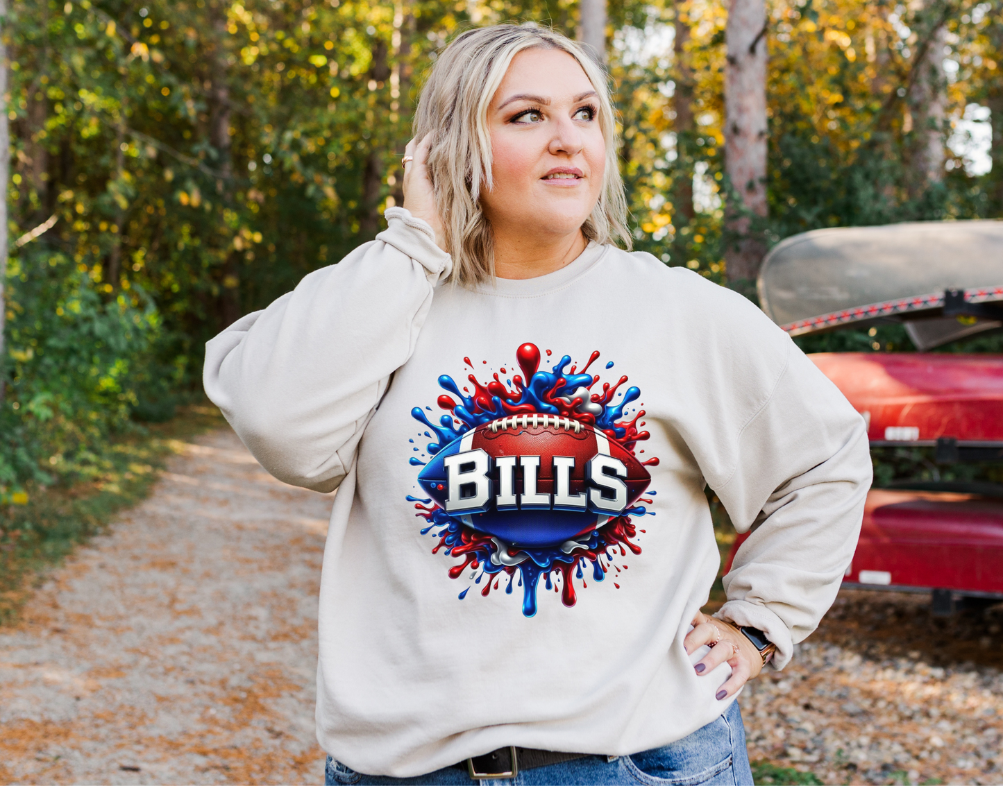 Bills Splash Football  DTF Transfer