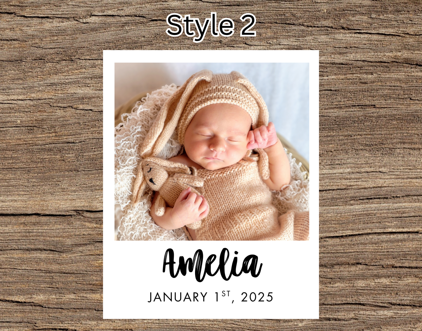 Birth Announcement Magnets (3.2 inch x 4 inch)
