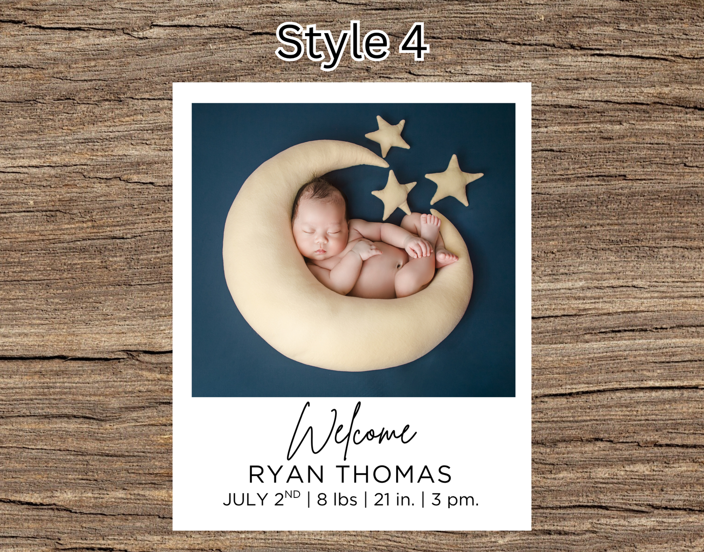 Birth Announcement Magnets (3.2 inch x 4 inch)