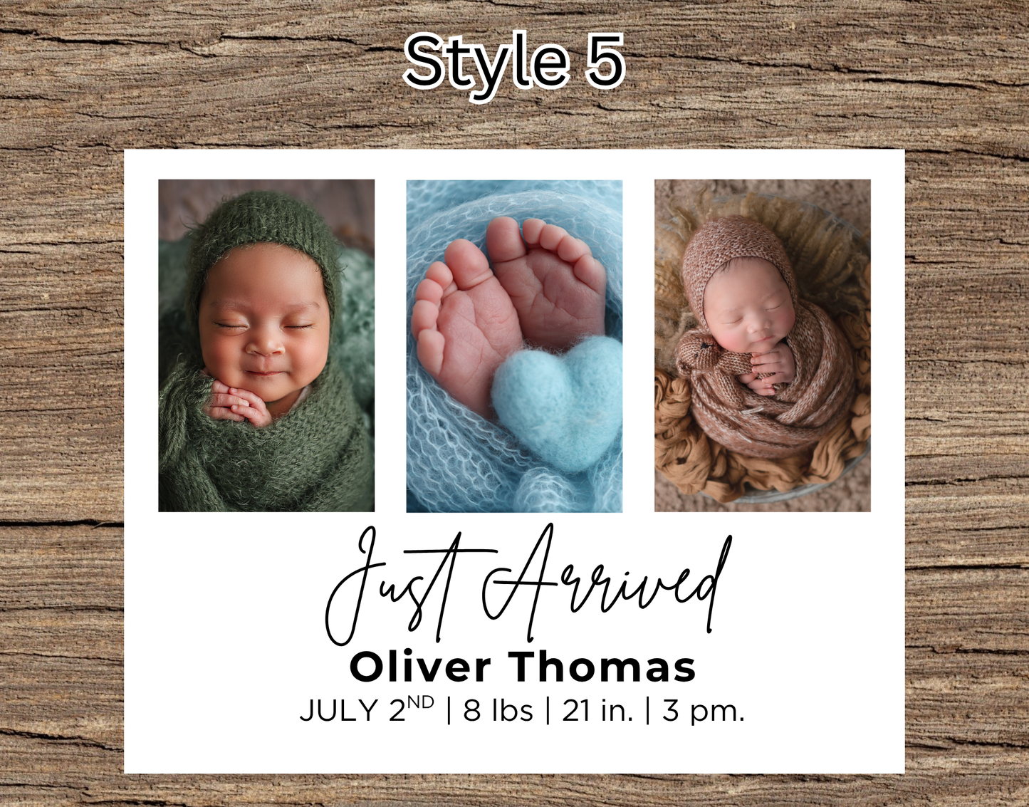 Birth Announcement Magnets (3.2 inch x 4 inch)