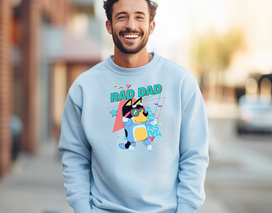 Bluey Rad Dad DTF Transfer