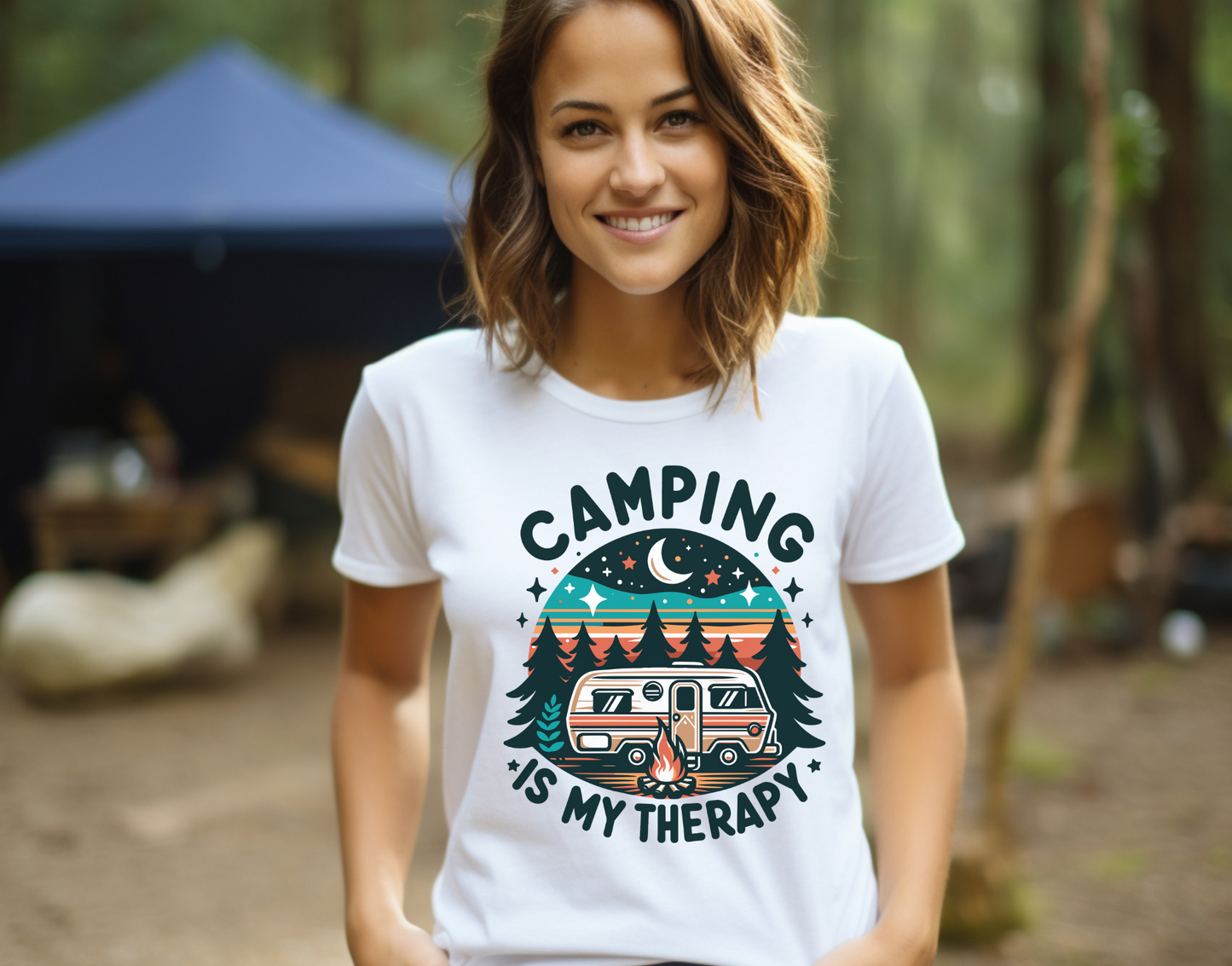 Camping Is My Therapy DTF Transfer