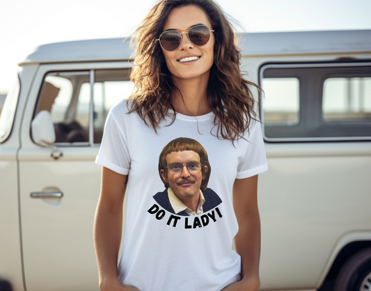 Do It Lady - Chit White T-shirt