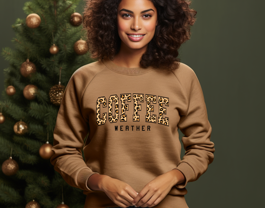 Coffee Weather Leopard DTF Transfer