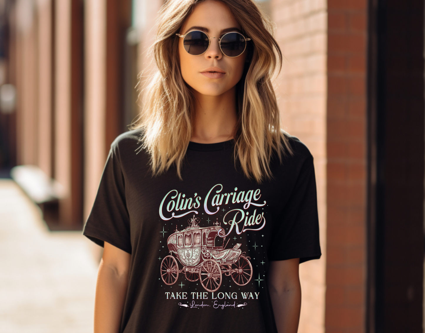 Colin's Carriage Rides Take The Long Way DTF Transfer