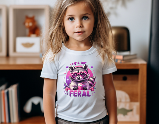 Cute But Feral Raccoon DTF Transfer