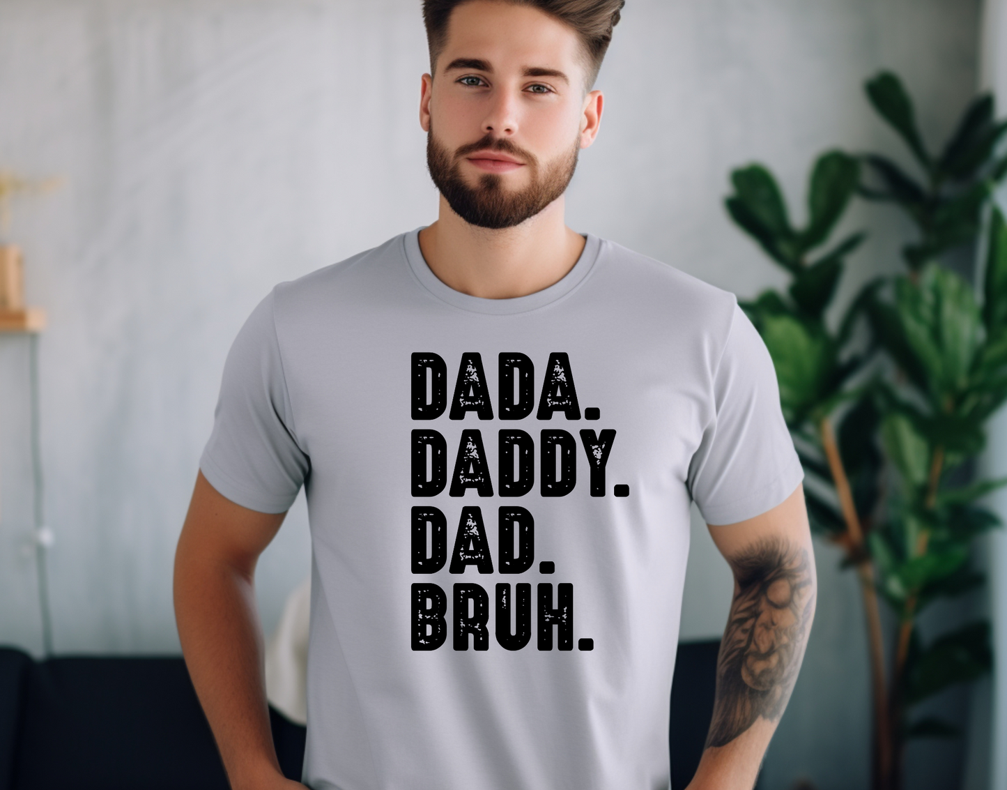 Dada Daddy Dad Bruh Formally Known as Dad Back and Front DTF Transfer