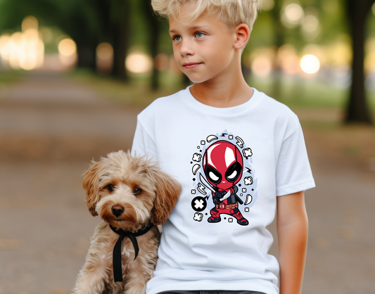 Dead Pool Youth DTF Transfer