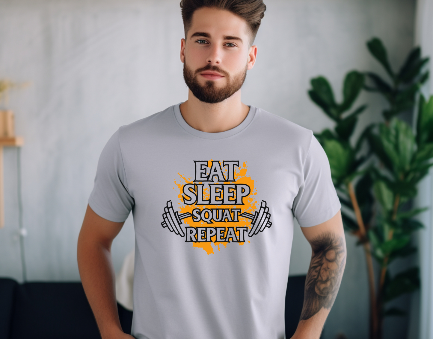 Eat Sleep Squat Repeat DTF Transfer