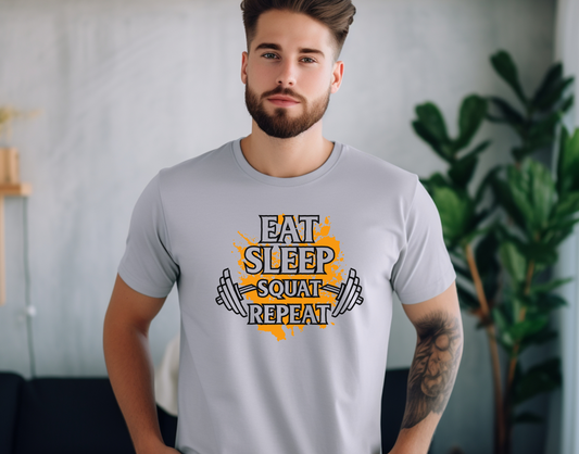 Eat Sleep Squat Repeat DTF Transfer