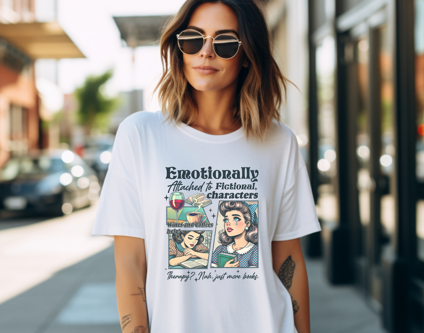 Emotionally Attached To Fictional Characters DTF Transfer