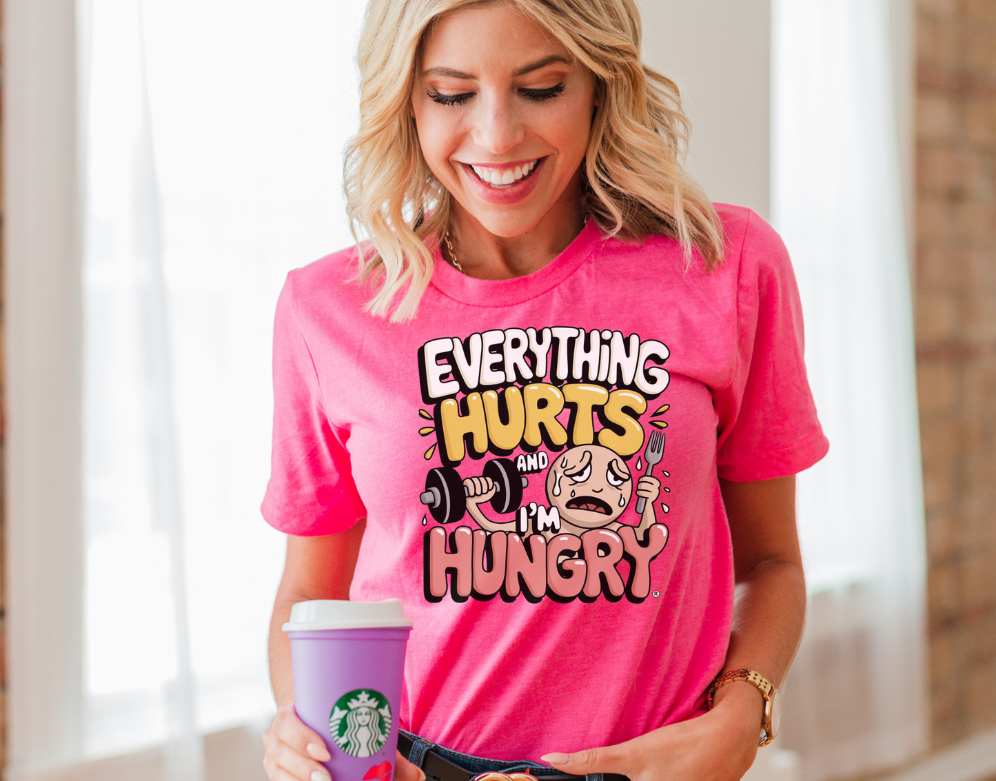 Everything Hurts and I'm Hungry DTF Transfer