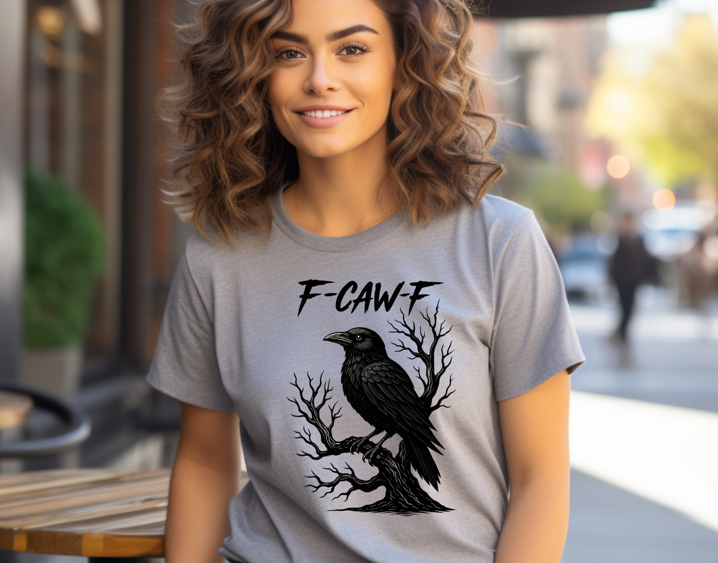F-Caw-F Crow DTF Transfer