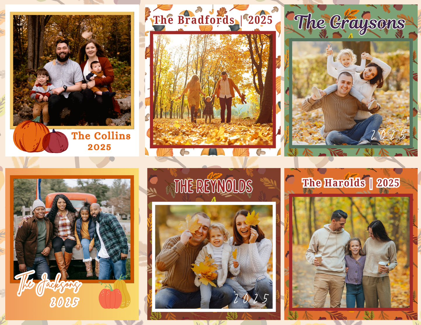 Fall Magnets (3.5 inch x 4 inch)
