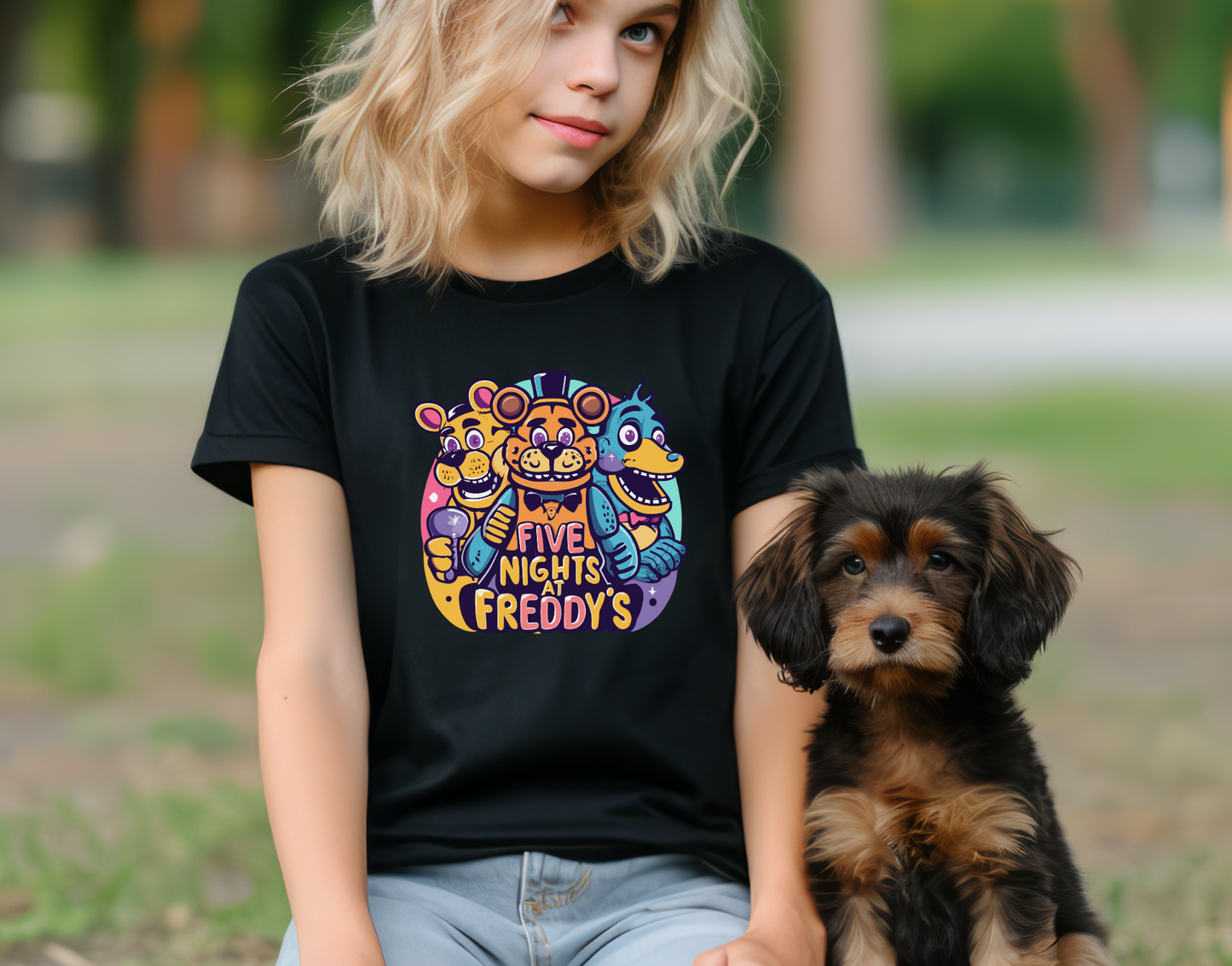 Five Nights at Freddy's Three Youth DTF Transfer