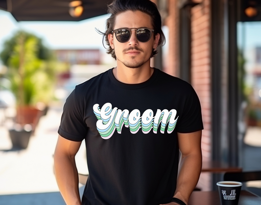Groom Groovy Pink DTF Transfer
