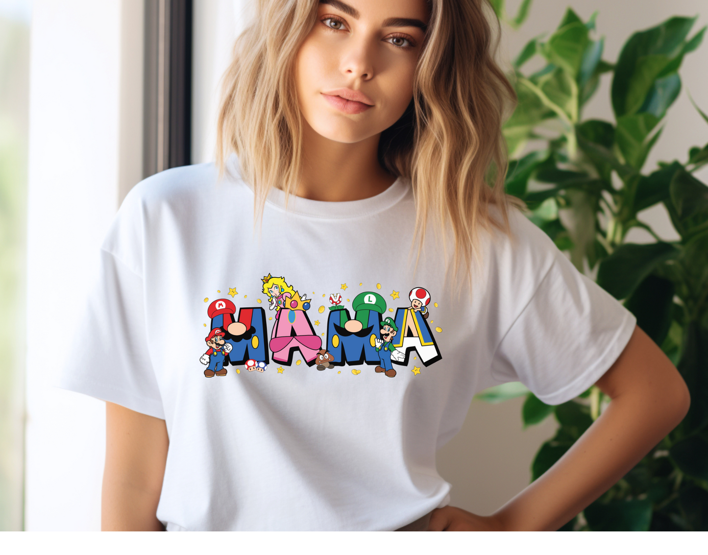 Mama Mario DTF Transfer
