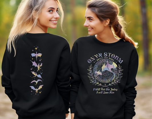 Onyx Storm Front and Back DTF Transfer