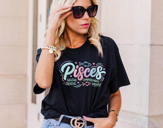 Pisces Horoscope DTF Transfer