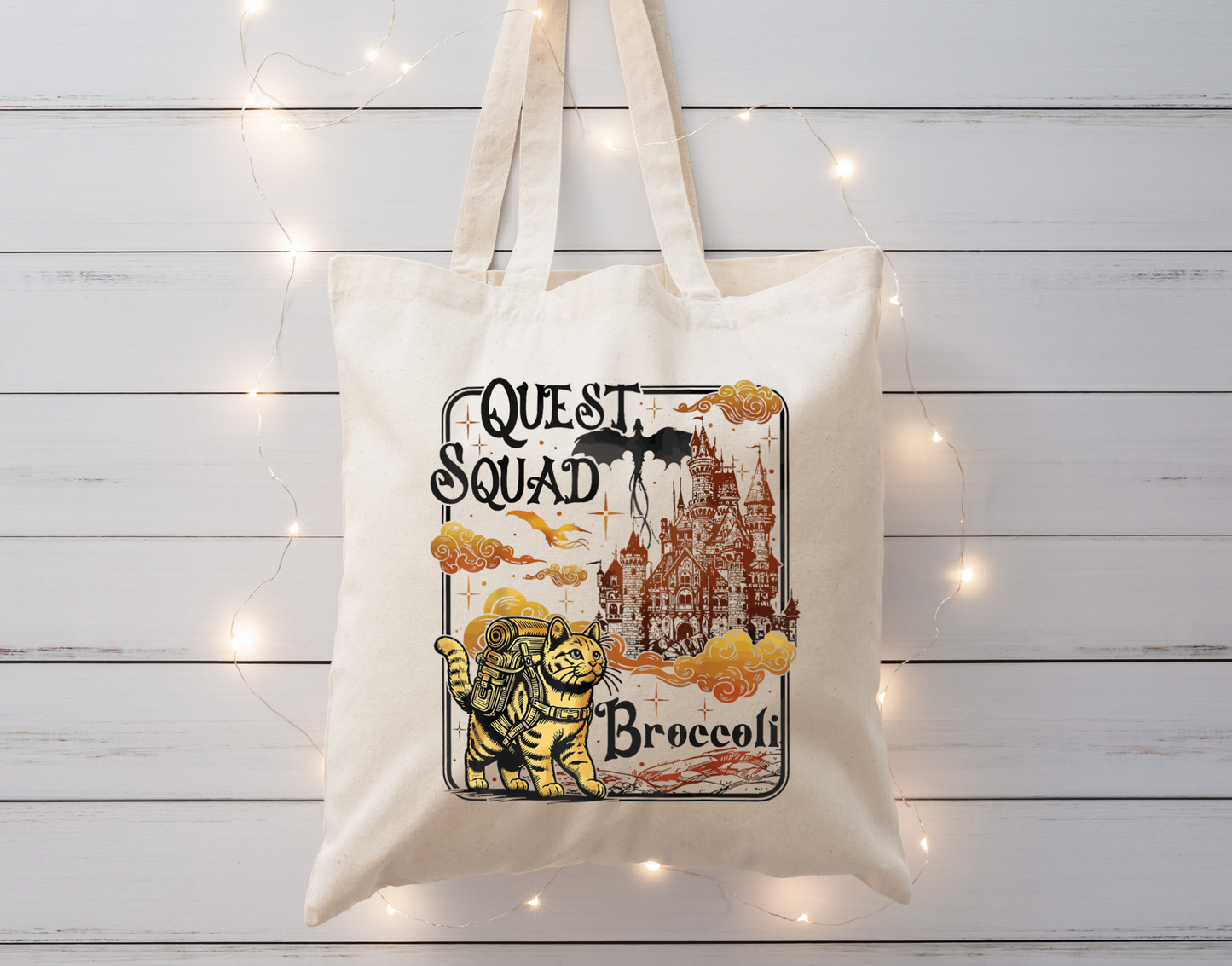 Quest Squad Broccoli War College DTF Transfer