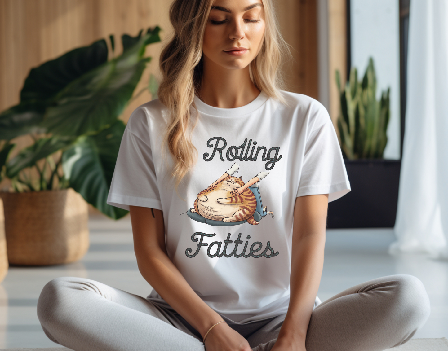 Rolling Fatties Fat Cat DTF Transfer