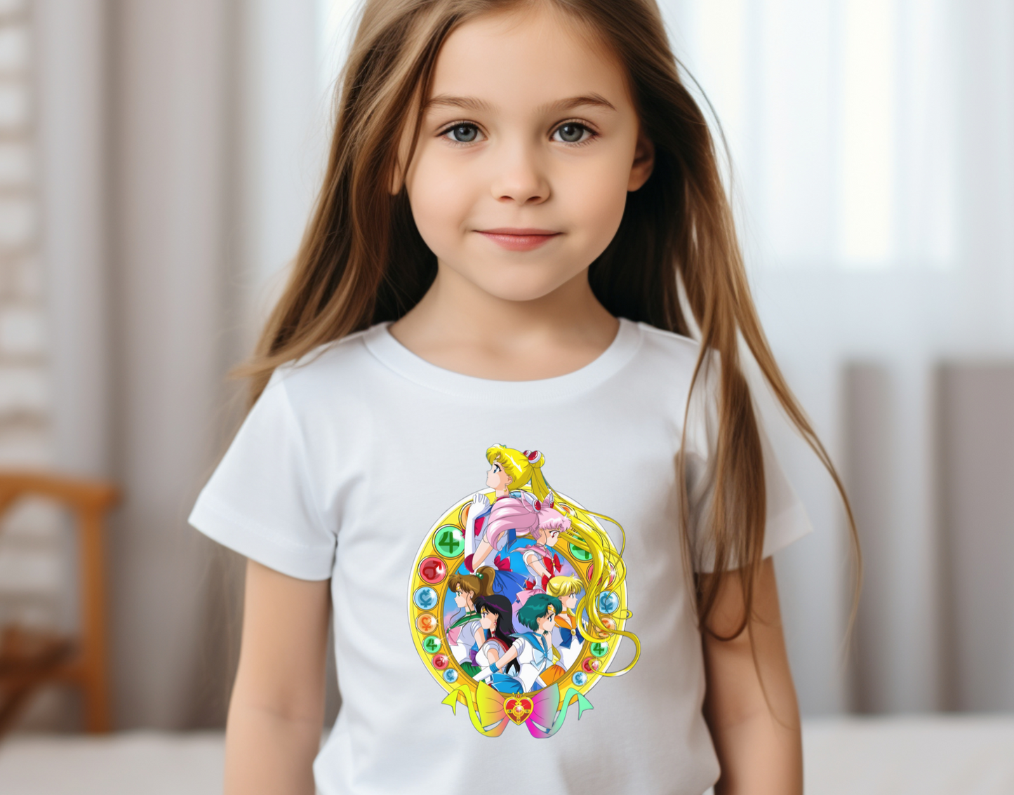Sailor Moon and Sailor Scouts Kids DTF Transfer