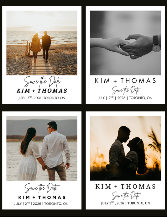 Save The Date Wedding Magnets (4 inch x 5 inch)