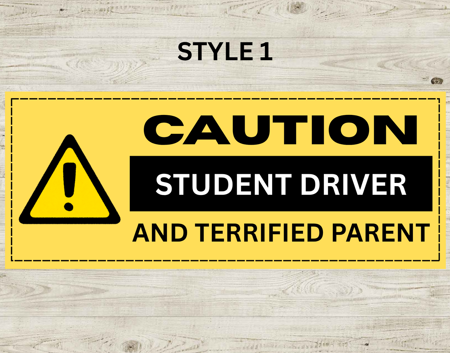 Yellow Student and New Driver Magnets